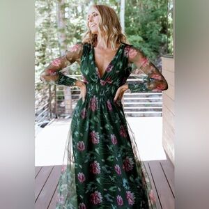 Leaving closet 5/26/25 Baltic Born Green Ruched Maxi Dress